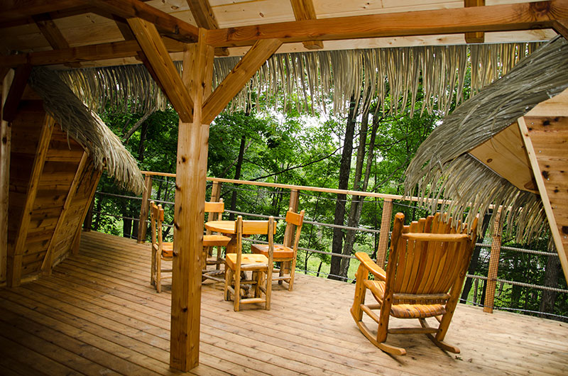 Maison sur pilotis au Parc Omega