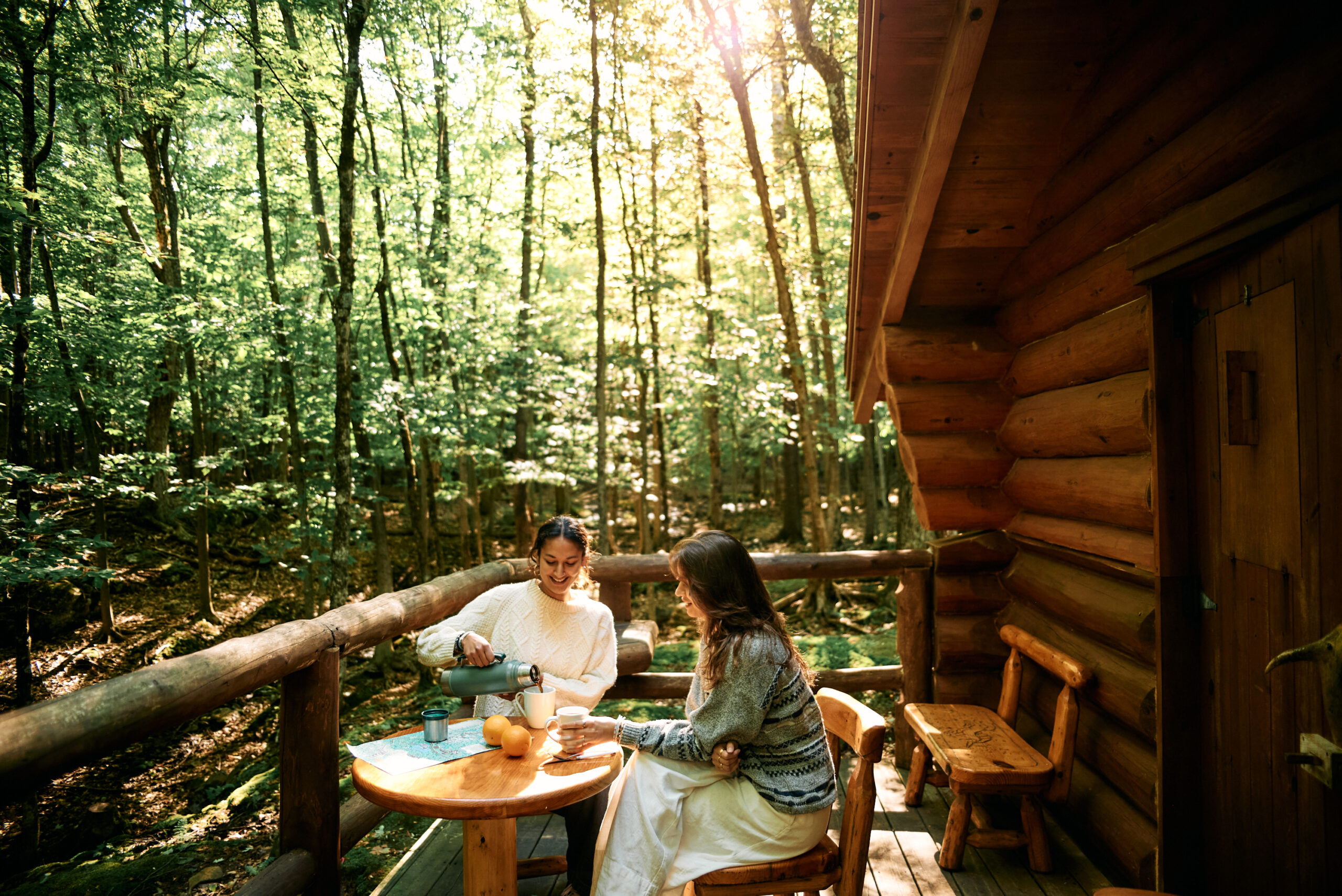 Cabane prospecteur au Parc Omega